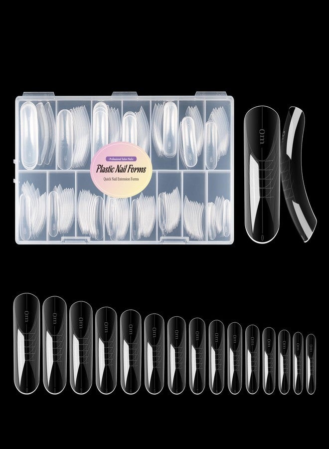 NMKL38 150Pcs Dual Forms Full Cover Nail Tips Upper Arched Extension Mold - Image 1